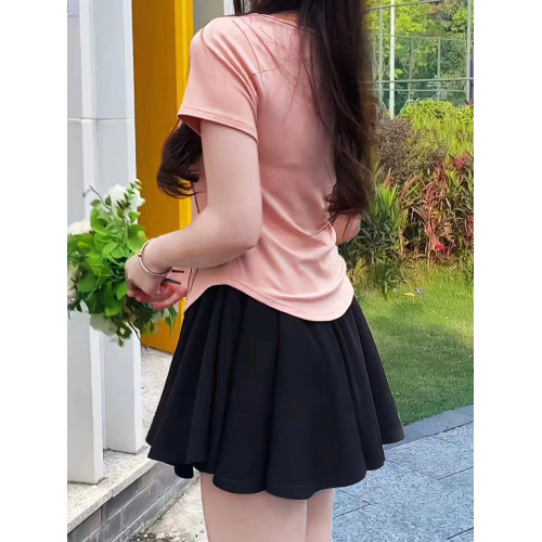 大碼胖mm裙褲女2025新款梨形身材芭蕾風高腰顯瘦秋a字濶腿短褲裙 大碼胖mm裙褲女2025新款梨形身材芭蕾風高腰顯瘦秋a字濶腿短褲裙