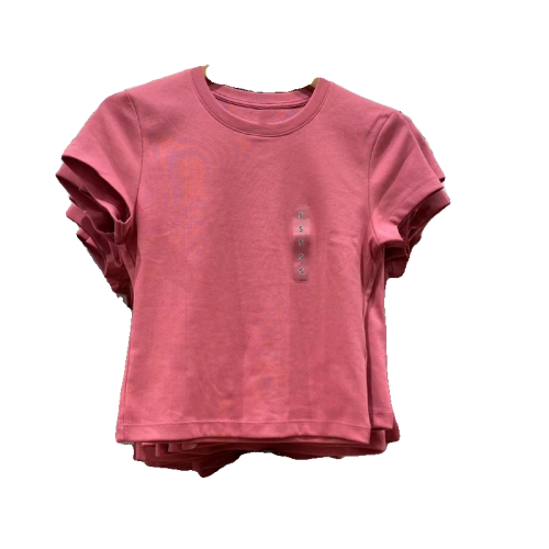 日單2024夏季款bm上衣辣妹t恤女裝圓領短袖T恤高腰修身打底465760