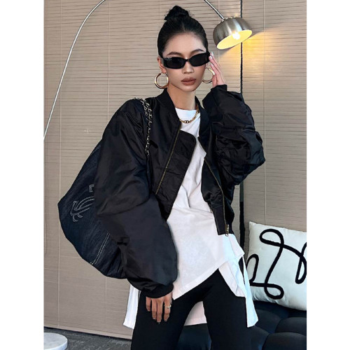 白色內搭t恤女裝2025早秋新款圓領不規則修身收腰開叉上衣打底衫 白色內搭t恤女裝2025早秋新款圓領不規則修身收腰開叉上衣打底衫