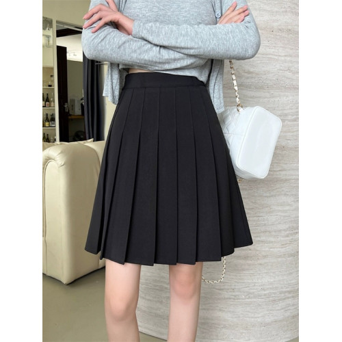 【加長款】高個子百褶裙女a字裙小衆高腰裙顯瘦學生防走光半身裙 【加長款】高個子百褶裙女a字裙小衆高腰裙顯瘦學生防走光半身裙