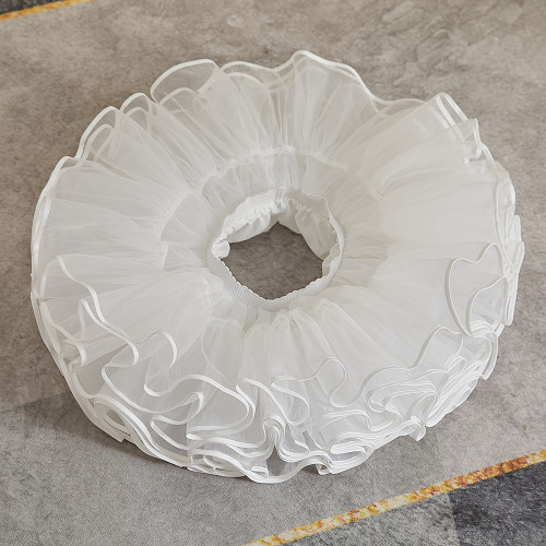 緞帶裙撐Lolita暴力狗短無骨軟紗飛天鴨屁股裙撐洛麗塔半身蓬蓬裙