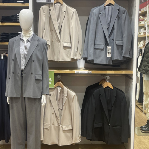 品質款女士雙排釦西裝商務通勤西服職業裝2024春季新款R465473 品質款女士雙排釦西裝商務通勤西服職業裝2024春季新款R465473