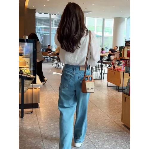 春款2025新款小衫法式高級感寬松上衣甜美刺綉韓系泡泡袖短款襯衫