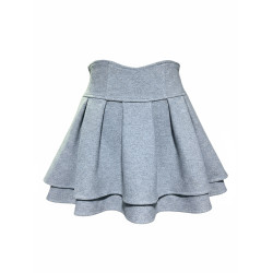 秋冬日系原宿風馬卡龍甜妹毛呢半身裙收腰顯瘦顯腿長蓬蓬A字短裙