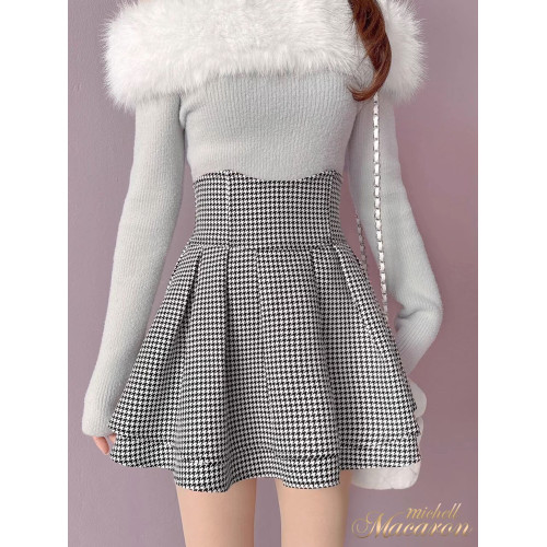 秋冬日系原宿風馬卡龍甜妹毛呢半身裙收腰顯瘦顯腿長蓬蓬A字短裙 秋冬日系原宿風馬卡龍甜妹毛呢半身裙收腰顯瘦顯腿長蓬蓬A字短裙