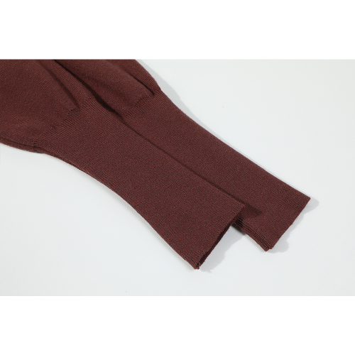 XinmonLee設計感別致獨特交叉釦收腰顯瘦針織衫不規則打底上衣秋 XinmonLee設計感別致獨特交叉釦收腰顯瘦針織衫不規則打底上衣秋