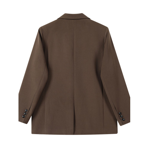 秋裝棕咖色西裝外套女2025新款巨好看的獨特漂亮小西服休閒上衣潮 秋裝棕咖色西裝外套女2025新款巨好看的獨特漂亮小西服休閒上衣潮