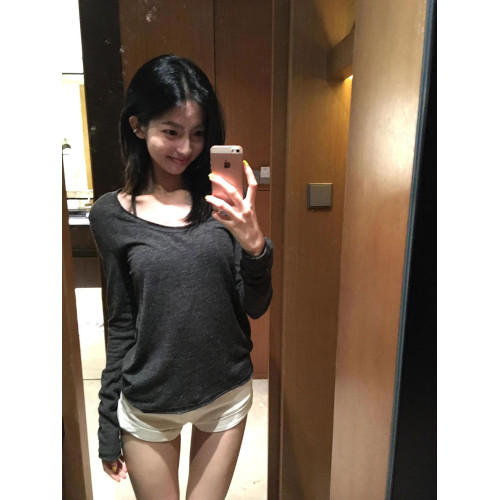 純欲辣妹大領口長袖t恤女夏季2025新款防曬衣罩衫高級松弛感上衣