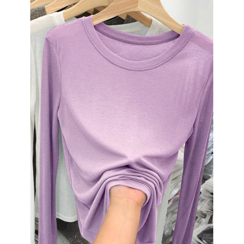 薄款正肩黑色長袖t恤女打底衫2025秋季面膜內搭純色防曬罩衫上衣 薄款正肩黑色長袖t恤女打底衫2025秋季面膜內搭純色防曬罩衫上衣