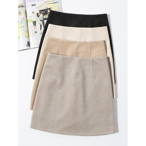 毛呢半身裙女2025新款冬天配毛衣小短裙女a字工整包臀高腰小個子 毛呢半身裙女2025新款冬天配毛衣小短裙女a字工整包臀高腰小個子