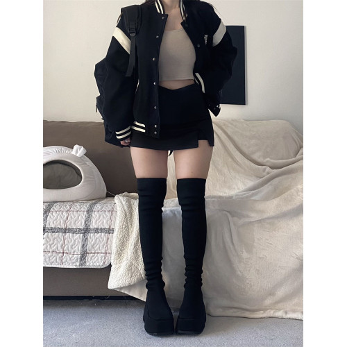 大碼胖mm開叉黑色半身裙女春秋高腰a字短裙褲梨形身材包臀一步裙 大碼胖mm開叉黑色半身裙女春秋高腰a字短裙褲梨形身材包臀一步裙