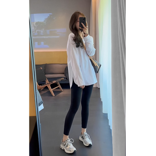 白色中長款打底衫女內搭德絨2025年春秋冬季上衣寬松純棉長袖t恤 白色中長款打底衫女內搭德絨2025年春秋冬季上衣寬松純棉長袖t恤