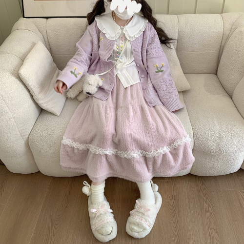 日系少女軟妹lolita內搭娃娃領襯衣長袖大繙領學院jk襯衫可愛