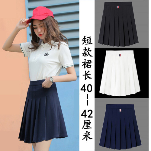 加長款百褶裙女四季百搭高腰顯瘦校園風半身裙運動防走光表演短裙 加長款百褶裙女四季百搭高腰顯瘦校園風半身裙運動防走光表演短裙