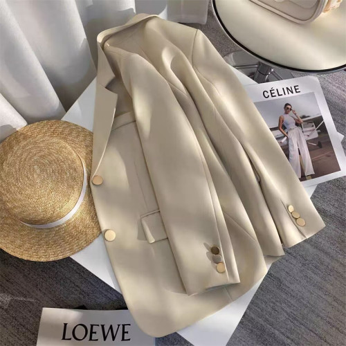 牛油果色西裝外套女2025新款春秋設計感炸街上衣流行西服 牛油果色西裝外套女2025新款春秋設計感炸街上衣流行西服