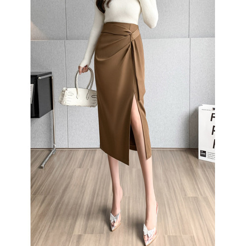 不規則西裝半身裙女春秋2025年新款高腰包臀裙中長款開叉一步長裙 不規則西裝半身裙女春秋2025年新款高腰包臀裙中長款開叉一步長裙