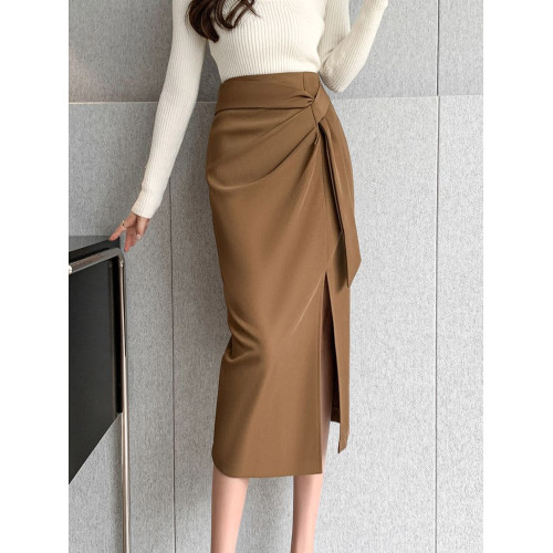 不規則西裝半身裙女春秋2025年新款高腰包臀裙中長款開叉一步長裙 不規則西裝半身裙女春秋2025年新款高腰包臀裙中長款開叉一步長裙