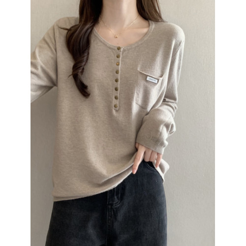 大碼女裝胖mm2025春秋新款正肩寬松顯瘦遮肚長袖T恤歐貨小衫上衣