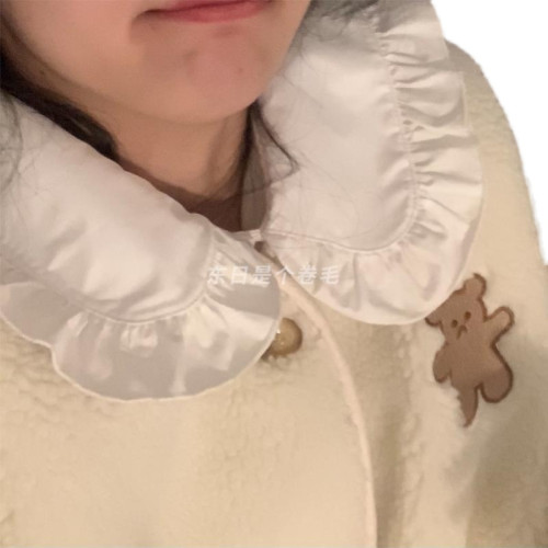 復古娃娃領襯衫女秋冬新款設計感小衆洋氣減齡長袖內搭白色襯衣女