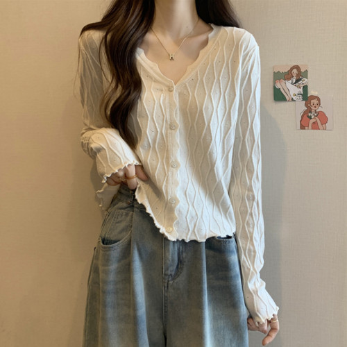 大碼女裝遮肚子冰絲長袖針織上衣女春秋胖妹妹洋氣顯瘦百搭打底衫