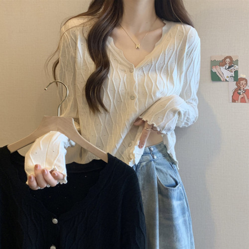 大碼女裝遮肚子冰絲長袖針織上衣女春秋胖妹妹洋氣顯瘦百搭打底衫