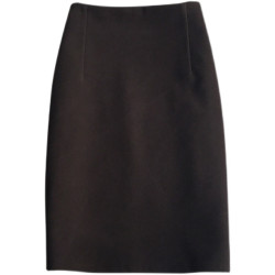 韓版毛呢裙半身裙女2025秋冬新款高腰純色彈力中裙包臀裙一步裙子