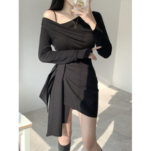 灰色一片式系帶半身裙女夏季純色顯瘦小衆設計感西裝短裙子可調節 灰色一片式系帶半身裙女夏季純色顯瘦小衆設計感西裝短裙子可調節