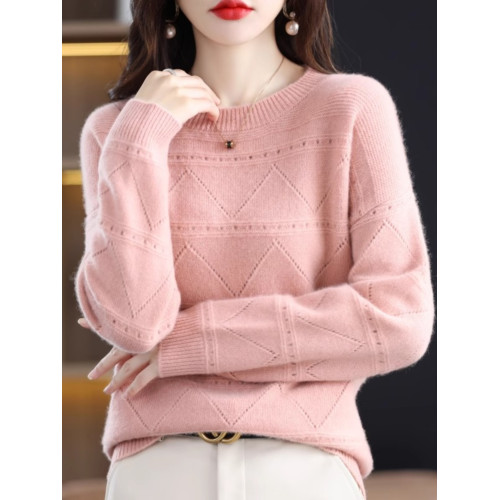 鄂爾多斯市專櫃撤櫃剪標女裝秋冬高級針織衫圓領加厚寬松打底毛衣