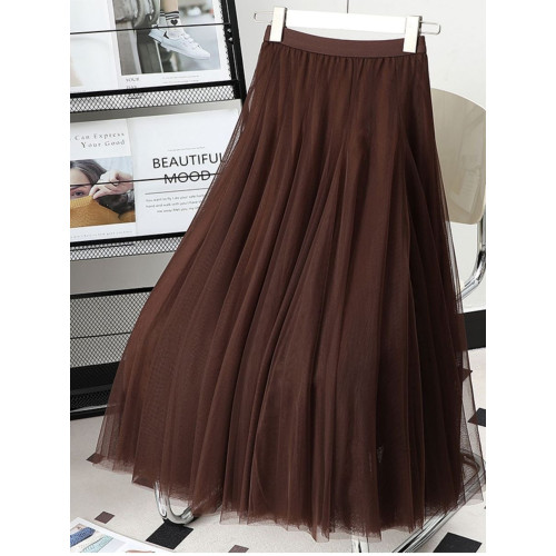 半身裙長裙女2025新款今年流行爆款裙子廣場舞720度大擺網紗裙a字 半身裙長裙女2025新款今年流行爆款裙子廣場舞720度大擺網紗裙a字