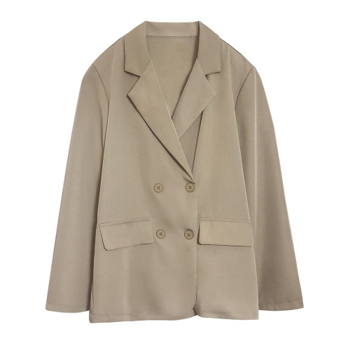 小西裝外套女秋季新款高級感網紅休閒薄款寬松v領通勤西裝上衣潮 小西裝外套女秋季新款高級感網紅休閒薄款寬松v領通勤西裝上衣潮