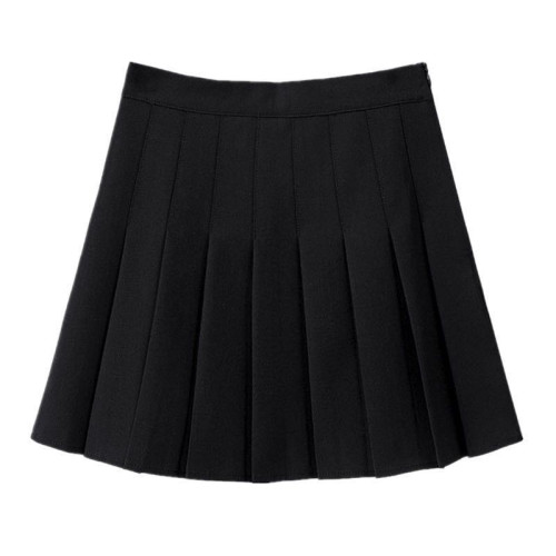 高個子學院風百褶裙加長款松緊腰百搭防走光大碼a字中長半身短裙 高個子學院風百褶裙加長款松緊腰百搭防走光大碼a字中長半身短裙