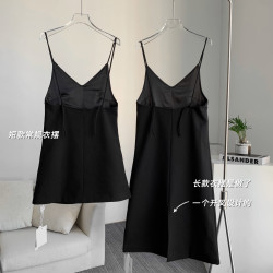 林夏夏 法式內搭吊帶裙 搭遍所有大衣外套（長款 短款）打底裙子