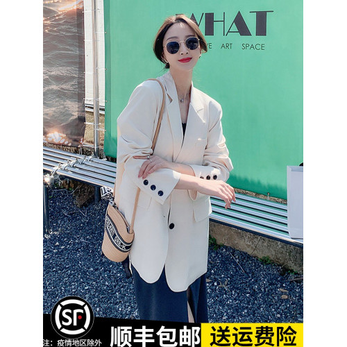 灰色西裝外套女小個子2025秋季新款今年流行爆款休閒超火西服上衣 灰色西裝外套女小個子2025秋季新款今年流行爆款休閒超火西服上衣