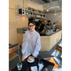 小衆設計感白色長袖襯衫女2025春季新款法式獨特別致高級感上衣