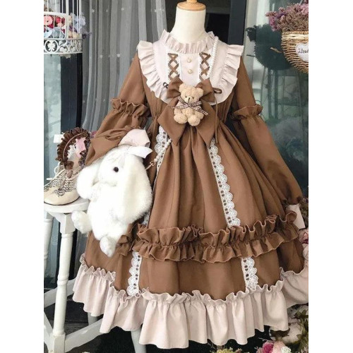 lolita大碼300斤胖mm洛麗塔裙子女寬松顯瘦學生童話風公主連衣裙2 lolita大碼300斤胖mm洛麗塔裙子女寬松顯瘦學生童話風公主連衣裙2