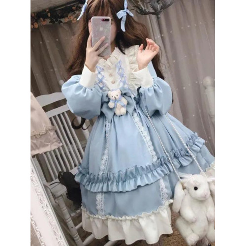 lolita大碼300斤胖mm洛麗塔裙子女寬松顯瘦學生童話風公主連衣裙2 lolita大碼300斤胖mm洛麗塔裙子女寬松顯瘦學生童話風公主連衣裙2