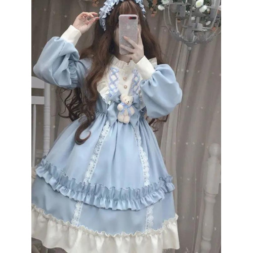 lolita大碼300斤胖mm洛麗塔裙子女寬松顯瘦學生童話風公主連衣裙2 lolita大碼300斤胖mm洛麗塔裙子女寬松顯瘦學生童話風公主連衣裙2