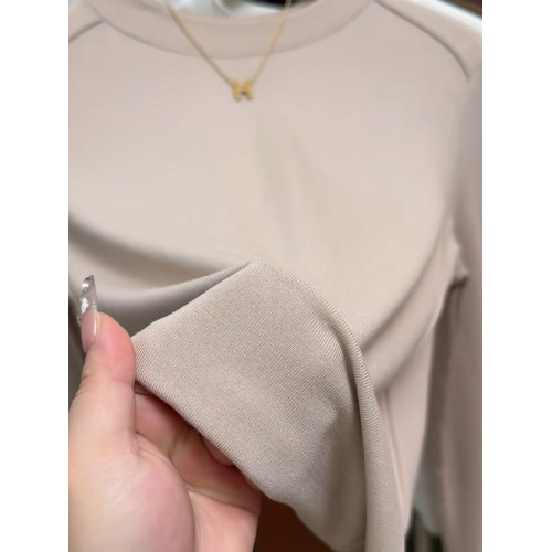 歐貨魚骨紋收腰線顯瘦氣質t恤女春秋新款時尚洋氣圓領上衣打底衫 歐貨魚骨紋收腰線顯瘦氣質t恤女春秋新款時尚洋氣圓領上衣打底衫