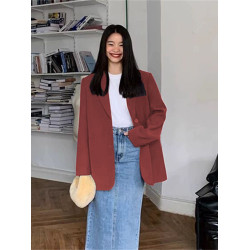 灰色小西裝外套女2025春秋新款小個子設計感小衆休閒西服