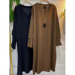 胖mm300斤大碼長袖時尚氣質T恤裙秋冬季寬松遮肉顯瘦打底連衣裙潮