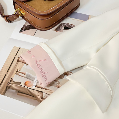 白色刺綉設計感西裝外套女2025春季新款時尚韓系溫柔氣質西服上衣 白色刺綉設計感西裝外套女2025春季新款時尚韓系溫柔氣質西服上衣