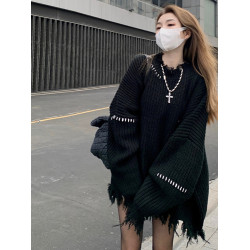 秋冬黑色毛衣針織長袖連衣裙小個子女裝早秋季2025新款巨好看穿搭