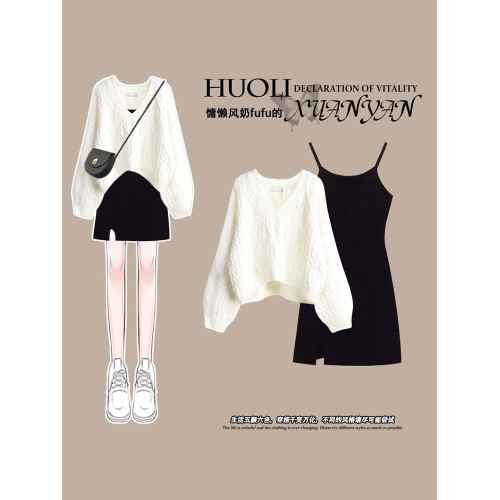 禦姐風性感吊帶連衣裙秋裝女2025年新款小個子風情萬種修身包臀裙