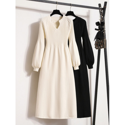 大碼女裝胖mm針織連衣裙2025秋冬新款收腰遮肉a字打底裙子毛衣裙