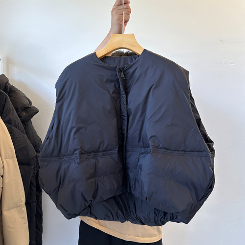 韓系紫色南瓜款羽絨馬甲女2025年秋冬新款白鴨絨無袖外搭馬夾外套 韓系紫色南瓜款羽絨馬甲女2025年秋冬新款白鴨絨無袖外搭馬夾外套