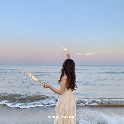 春夏季度假吊帶荷葉邊連衣裙雲南旅遊森系仙女裙三亞海邊沙灘裙女