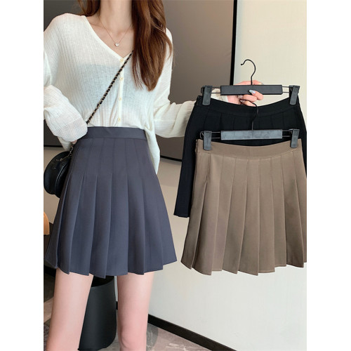 大碼胖mm卡其色百褶裙女春秋2025新款高腰a字半身裙顯瘦包臀短裙 大碼胖mm卡其色百褶裙女春秋2025新款高腰a字半身裙顯瘦包臀短裙