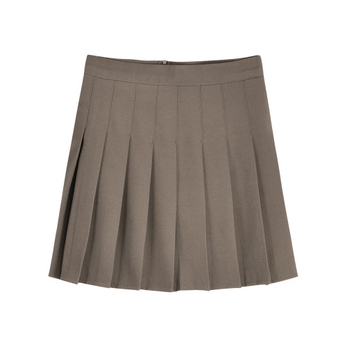 大碼胖mm卡其色百褶裙女春秋2025新款高腰a字半身裙顯瘦包臀短裙 大碼胖mm卡其色百褶裙女春秋2025新款高腰a字半身裙顯瘦包臀短裙