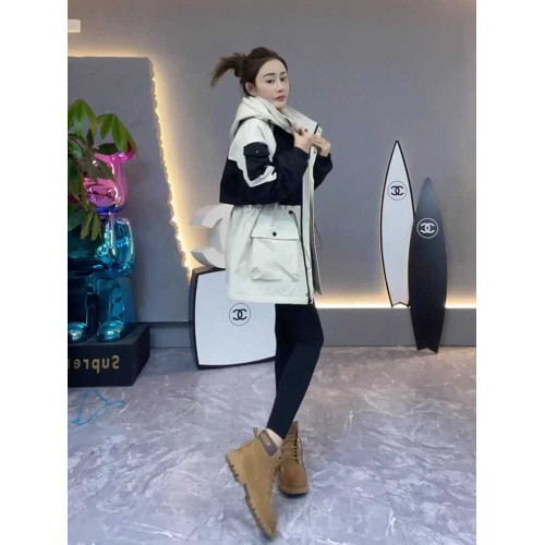 工裝派克羽二棉服女2025新款冬季中長款收腰女款沖鋒衣保暖外套 工裝派克羽二棉服女2025新款冬季中長款收腰女款沖鋒衣保暖外套