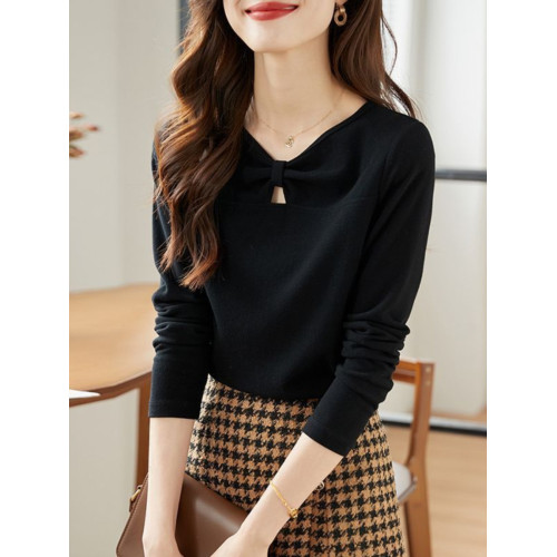 300斤大碼德絨V領女2025秋冬新款設計感小衆簡約內搭長袖打底衫女